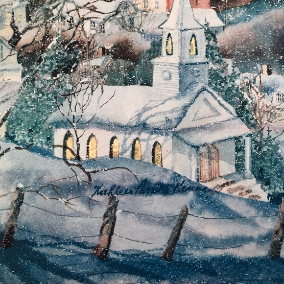 Toland Kathleen Parr McKenna Snowy Winter Scene Flag - Picture 9 of 11